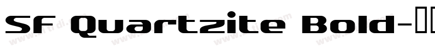 SF Quartzite Bold字体转换